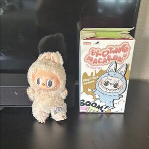 Labubu Plush Toy with Vinyl Face(Soy Milk)